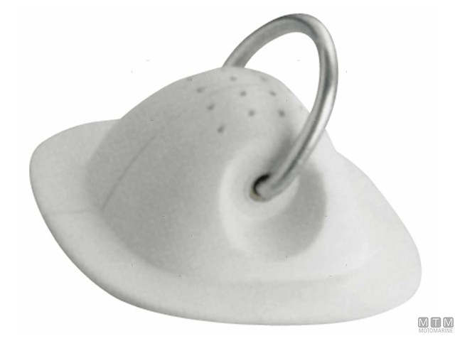 PIASTRA NERA CON ANELLO INOX 