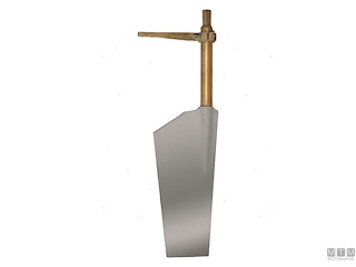 PALA TIMONE TIPO P11 IN ACCIAIO INOX 520X260MM