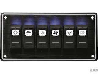 PANNELLO BLACK SEA 12V 6P