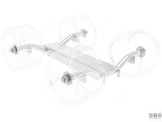 STAFFA RULLO LATERALE QUADRUPLO 