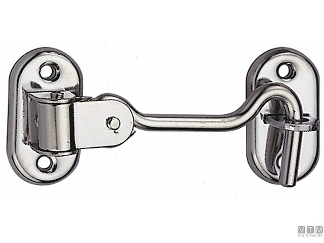 GANCIO FERMAPORTE SNODATO L100MM IN ACCIAIO INOX