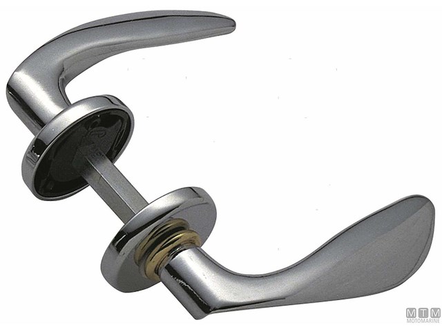 COPPIA MANIGLIE ANTI-AGGANCIO 123MM IN OTTONE CROMATO