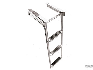 SCALETTA TELESCOPICA IN CAGE LARGE 3 GRADINI ACCIAIO INOX AISI 316