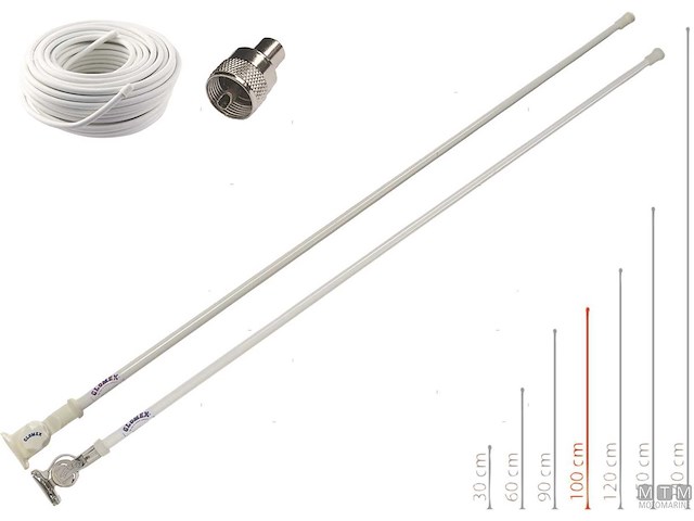 ANTENNA GLOMEX VHF RA104 INOX 