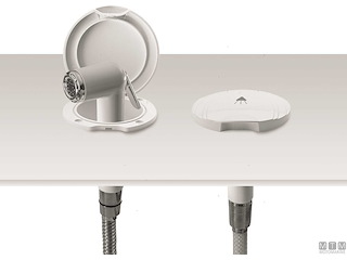 KIT DOCCETTA JARA CHROME - BOX BIANCO
