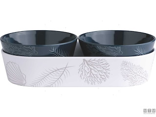 SET CIOTOLE SNACK CON VASSOIO MB LIVING 3 PEZZI