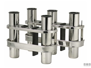 PORTACANNE 3POSTI D40MM INOX