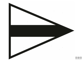 BANDIERA SEGNALE RIPETITORE 3 40X60CM 