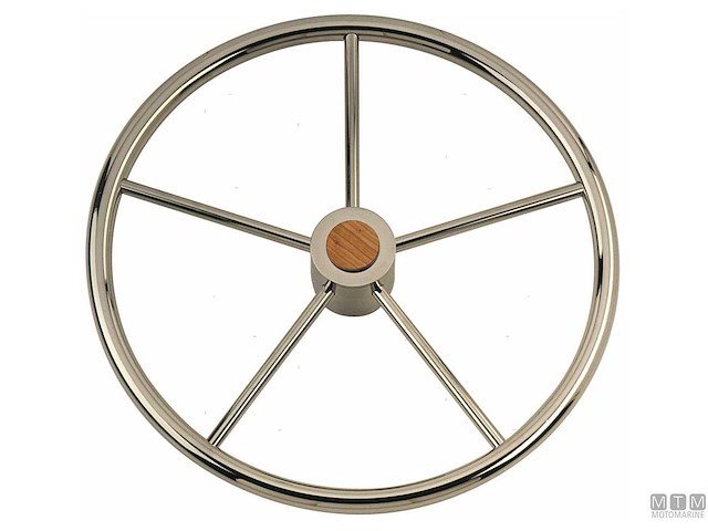 RUOTA TIMONE IN ACCIAIO INOX D600MM