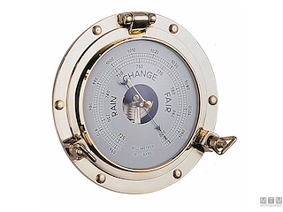BAROMETRO OBLO D260MM OTTONE 