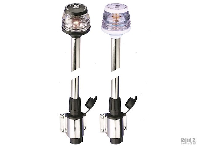 FANALE ASTA PARETE H100M NERO 12M 