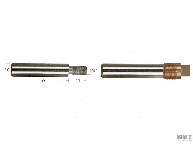 ANODO BARROTTO CATERPILLAR 10X55MM ZN 