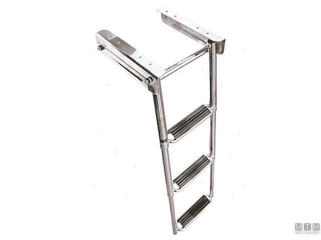 SCALETTA TELESCOPICA IN CAGE LARGE 4 GRADINI ACCIAIO INOX AISI 316