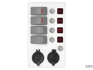 PANNELLO C7/IP66 4P TESTER+PRESA BIANCO