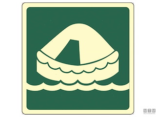 TABELLA ADESIVA SAFETY ZATTERA 15X15CM 