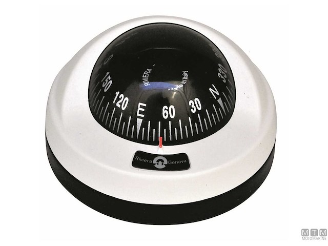 BUSSOLA RV ARIES 2"1/2 BIANCA/NERA 