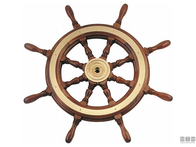 RUOTA TIMONE TIPO CO IN MOGANO D420MM