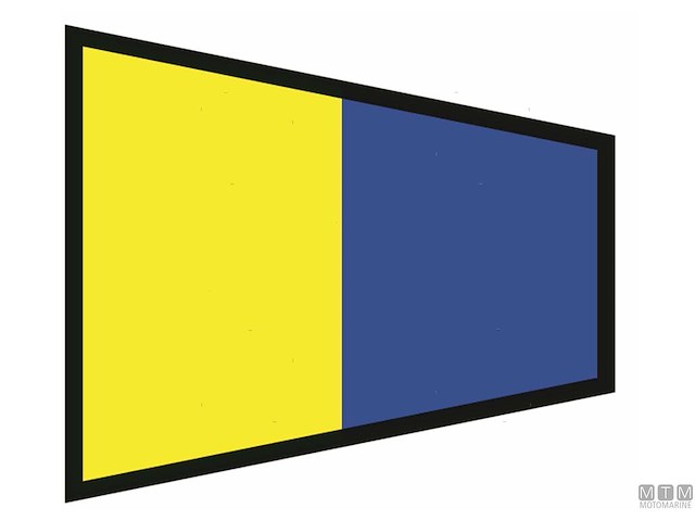 BANDIERA SEGNALE 5 40X60CM 