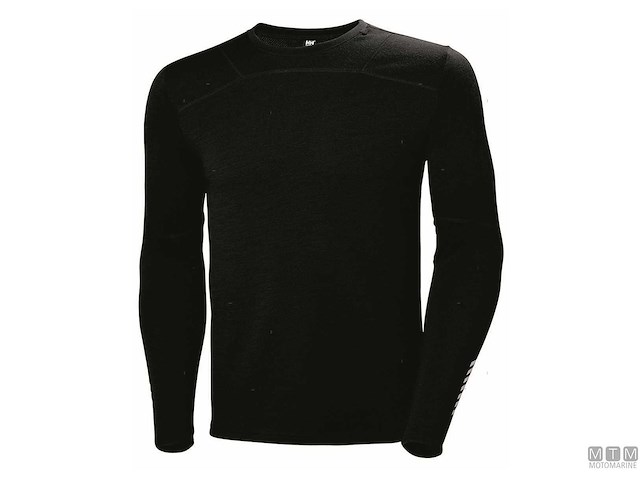 MAGLIA HELLY HANSEN LIFA MERINO CREW 990 NERO S