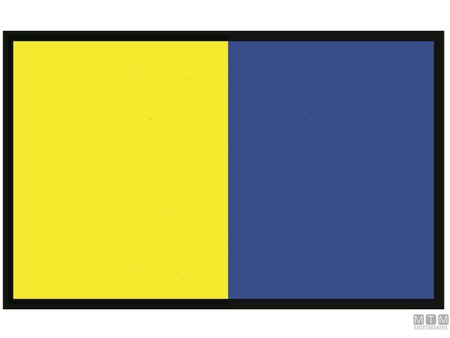 BANDIERA SEGNALE K KILO 40X60CM 