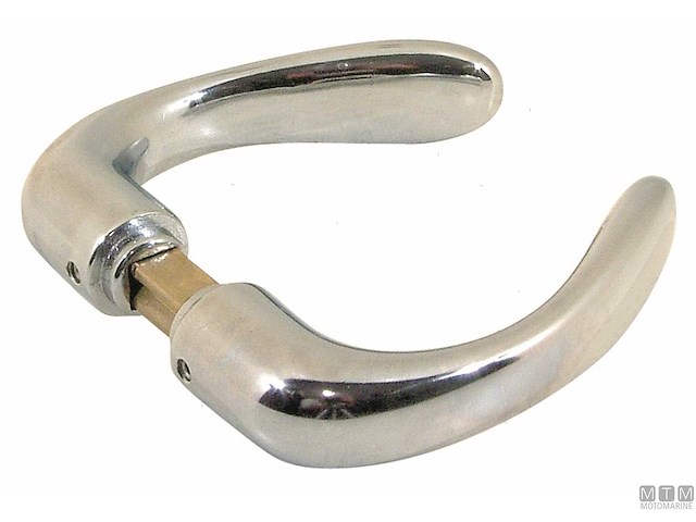 COPPIA MANIGLIE ERGONOMICHE KATA IN OTTONE CROMATO