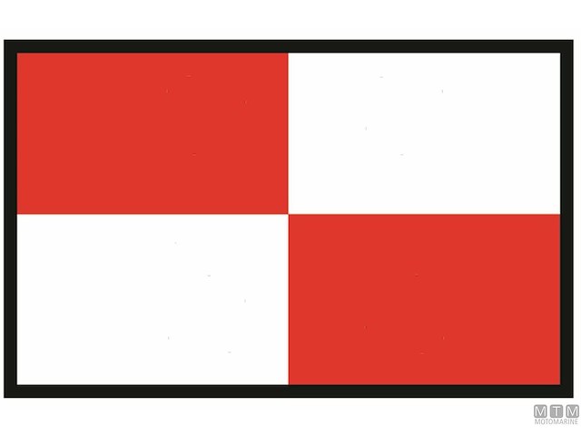 BANDIERA SEGNALE U UNIFORM 40X60CM 