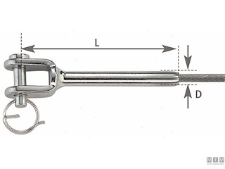 TERMINALE A PRESSARE FORCELLA D7MM