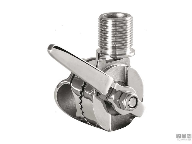 BASE ANTENNA A MORSETTO ACCIAIO INOX