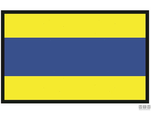 BANDIERA SEGNALE D DELTA 40X60CM 