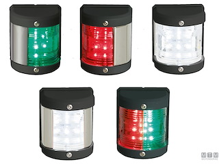 FANALE MIDI LED 12V BK ROSSO/VERDE