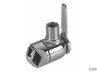 BASE ANTENNA A MORSETTO OTTONE CROMATO