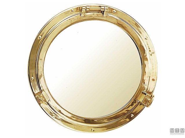 SPECCHIO OBLO D300MM OTTONE 