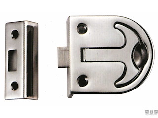 CHIUSURA A INCASSO CON MANIGLIETTA A T 57X65MM IN ACCIAIO INOX