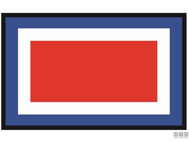 BANDIERA SEGNALE W WHISKEY 40X60CM 