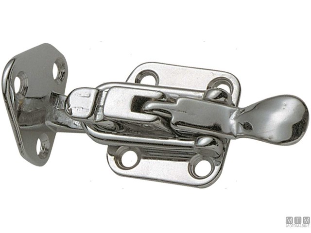 CHIUSURA A LEVA VERTICALE 70X35MM IN OTTONE CROMATO