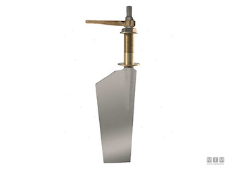 TIMONE TIPO P11 IN ACCIAIO INOX COMPLETO DI LEVA E ASTUCCIO 520X260MM