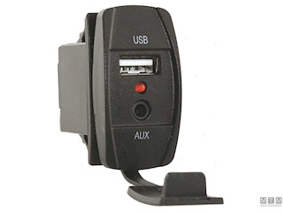PRESA ROCKER USB+AUX