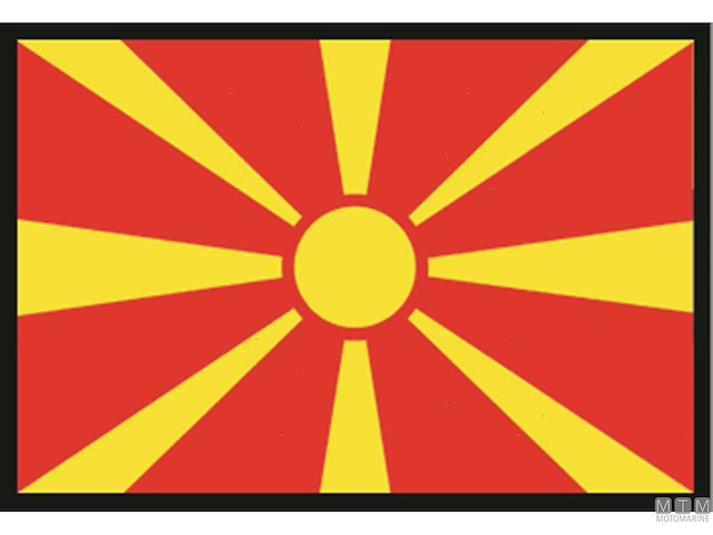 BANDIERA MACEDONIA 30X45CM 