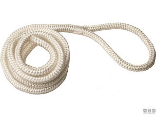 TRECCIA CON ASOLA FENDER LOOP PER PARABORDI 12MM X 3M BIANCO