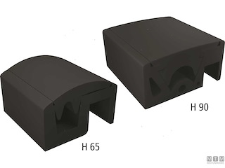 BOTTAZZO PROFILO PARABORDO QBE H90 MM NERO 12 M