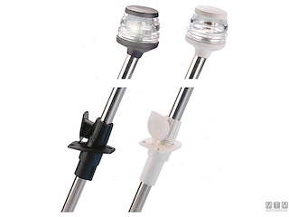 FANALE ASTA TEL H60MM BIANCO 12M 