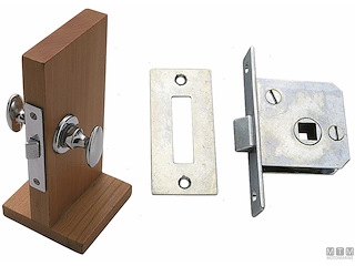 SERRATURA DA INCASSO DESTRA 4023 SCONTRO PIANO OTTONE CROMATO