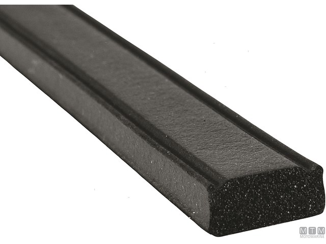 GUARNIZIONE TRIM-LOK FLAT RUBBER 12X6 MM ADESIVO HT NERO 15 M