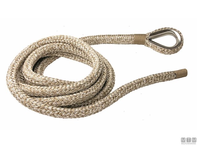 TRECCIA DA ORMEGGIO CON REDANCIA IN ACCIAIO INOX CLASSIC D32MM L20M