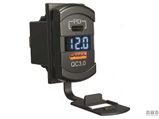 PRESA ROCKER DUAL TYPE-C+USB+VOLT