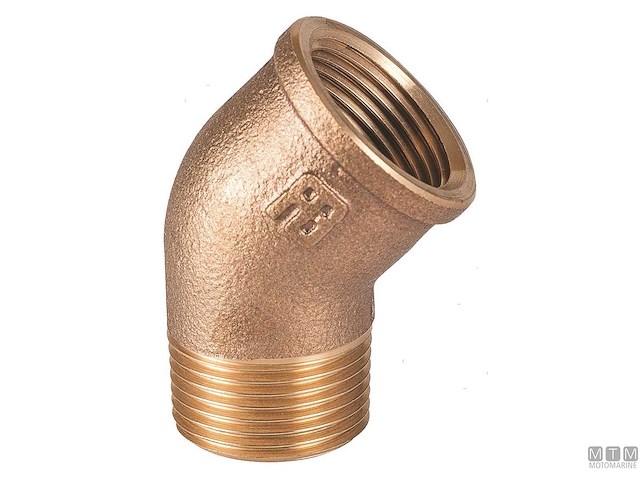 GOMITO 45 F-M 2"1/2 BRZ 