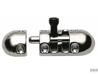 CATENACCIO 85X30MM CON MANIGLIA SILENZIATA IN OTTONE CROMATO