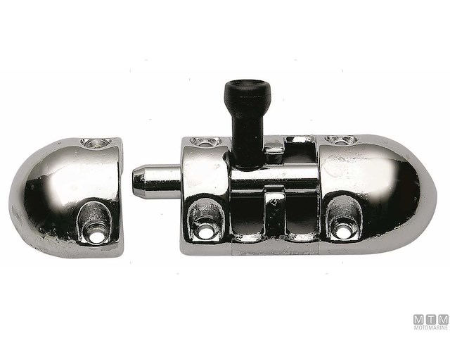 CATENACCIO 85X30MM CON MANIGLIA SILENZIATA IN OTTONE CROMATO