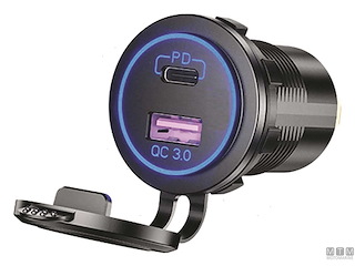 PRESA DUAL TYPE-C+USB SOCKET