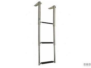 SCALETTA TELESCOPICA PER PLANCE 4 GRADINI ACCIAIO INOX AISI 316